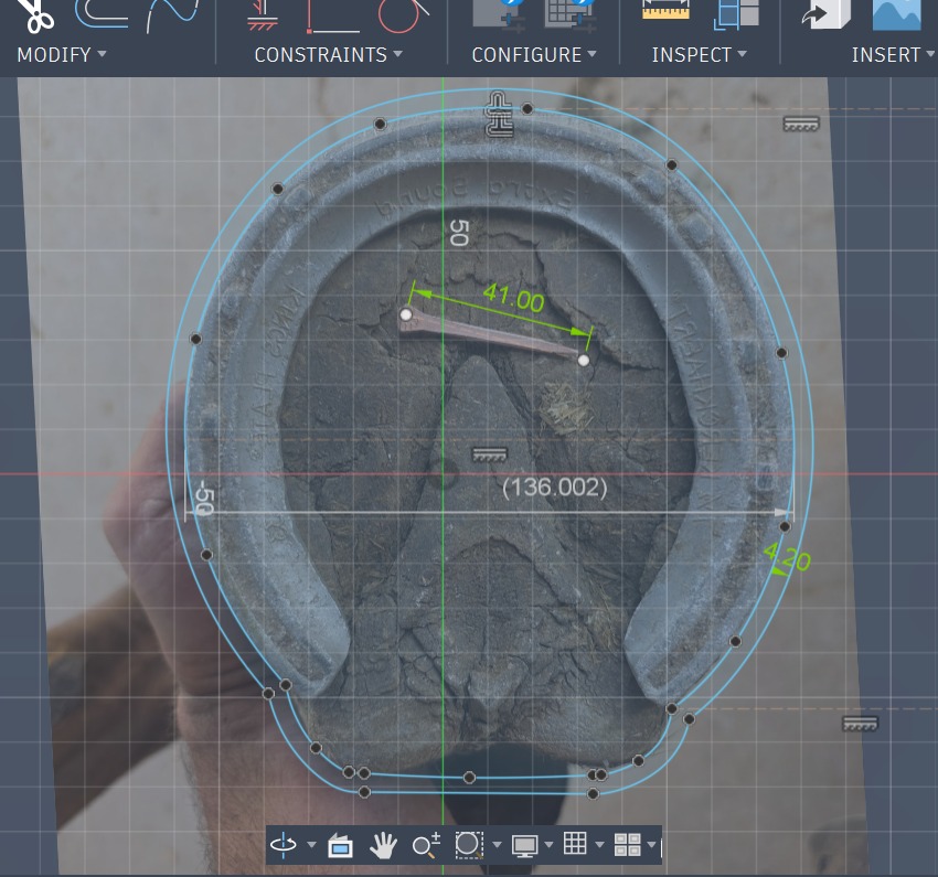 Herradura 3D personalizada