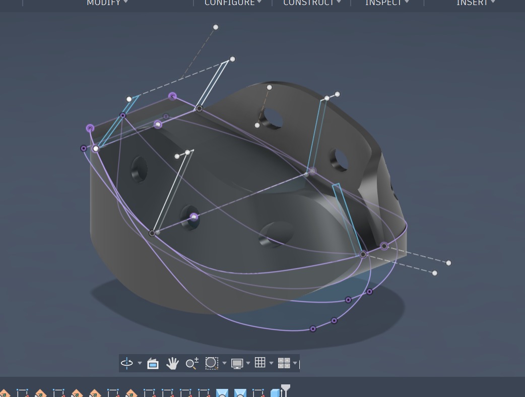 Diseño 3D paramétrico de la herradura Apex